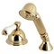Kingston Brass KSK3352PLTR Transfer Valve Set For Roman Tub Filler, Polished Brass KSK3352PLTR - alternate 1